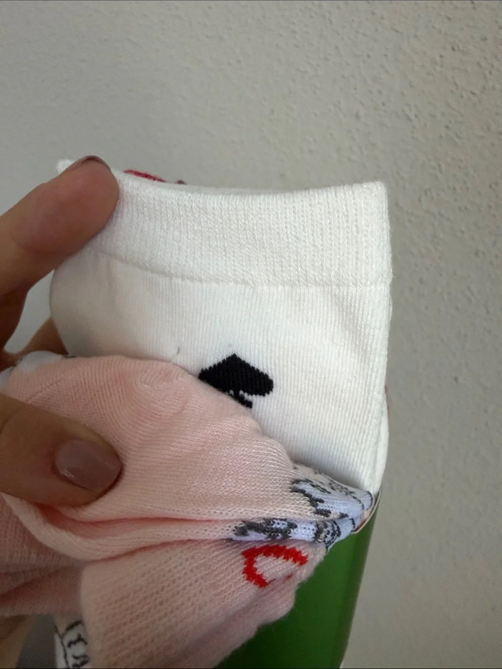Kate Spade OS Crew Socks with Dove & Heart Motif Set of 3 NWT